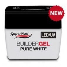 Гель Super Nail (LED/ UV, BuilderGEL Pure White, белый, 56ml.)