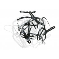 Резинки DEWAL (Midi, силиконовые, черно-белые, 50шт.)