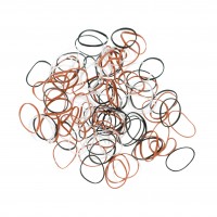 Резинки DEWAL (mini, силиконовые, цветные, 100шт.)