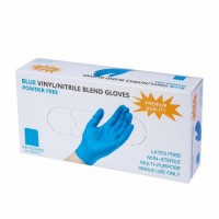 Перчатки, Vinyl - Nitrile, BLUE,100 шт., S