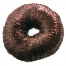 Валик PROFI line для причесок, круглый, коричневый, из искусственного волоса